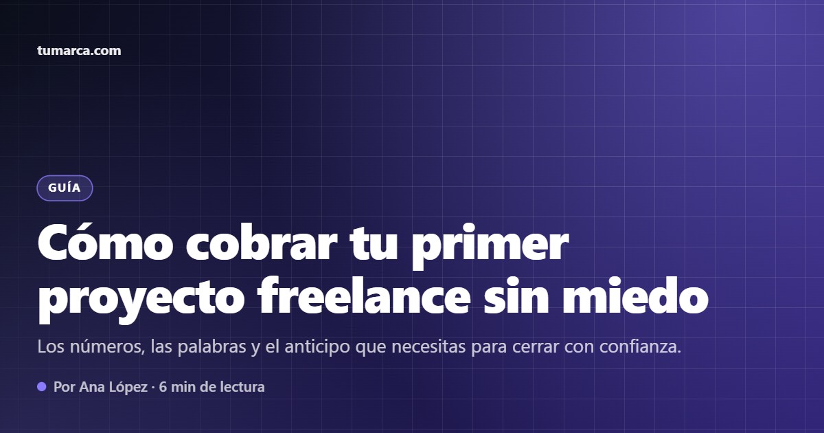 Imagen para compartir de ejemplo hecha con la plantilla Artículo